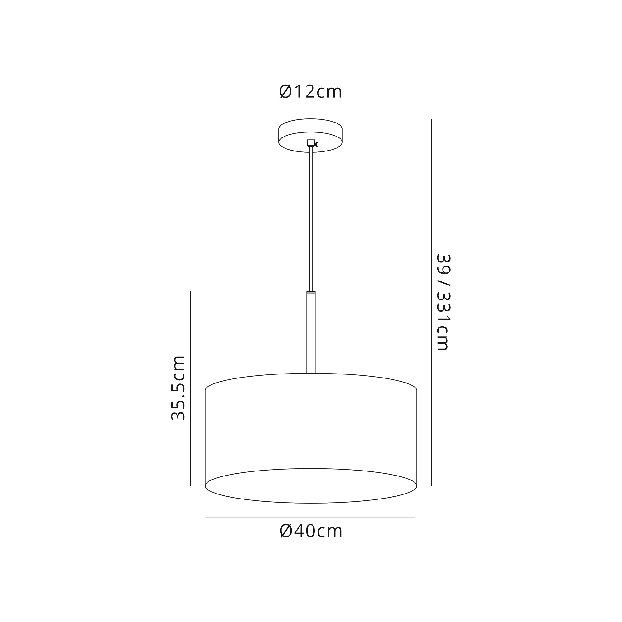 Baymont AB TA Ceiling Lights Deco Single Pendant